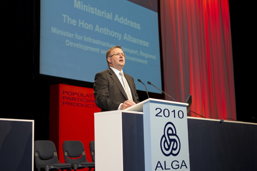 Federal Minister for Local Government, Anthony Albanese.